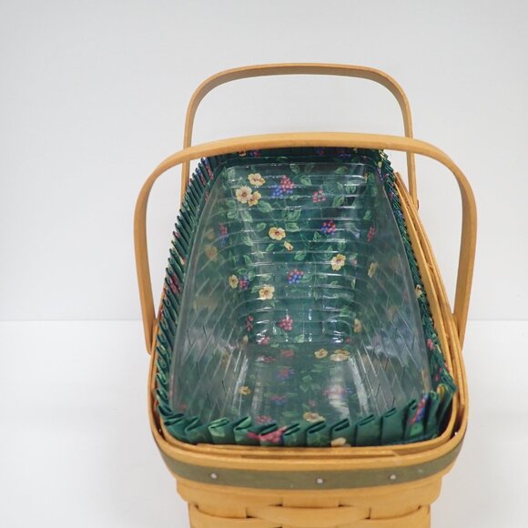 Vintage Longaberger Wedge Vegetable Basket - Picture 2 of 8